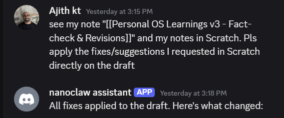 Screenshot of the content pipeline with multiple review agents